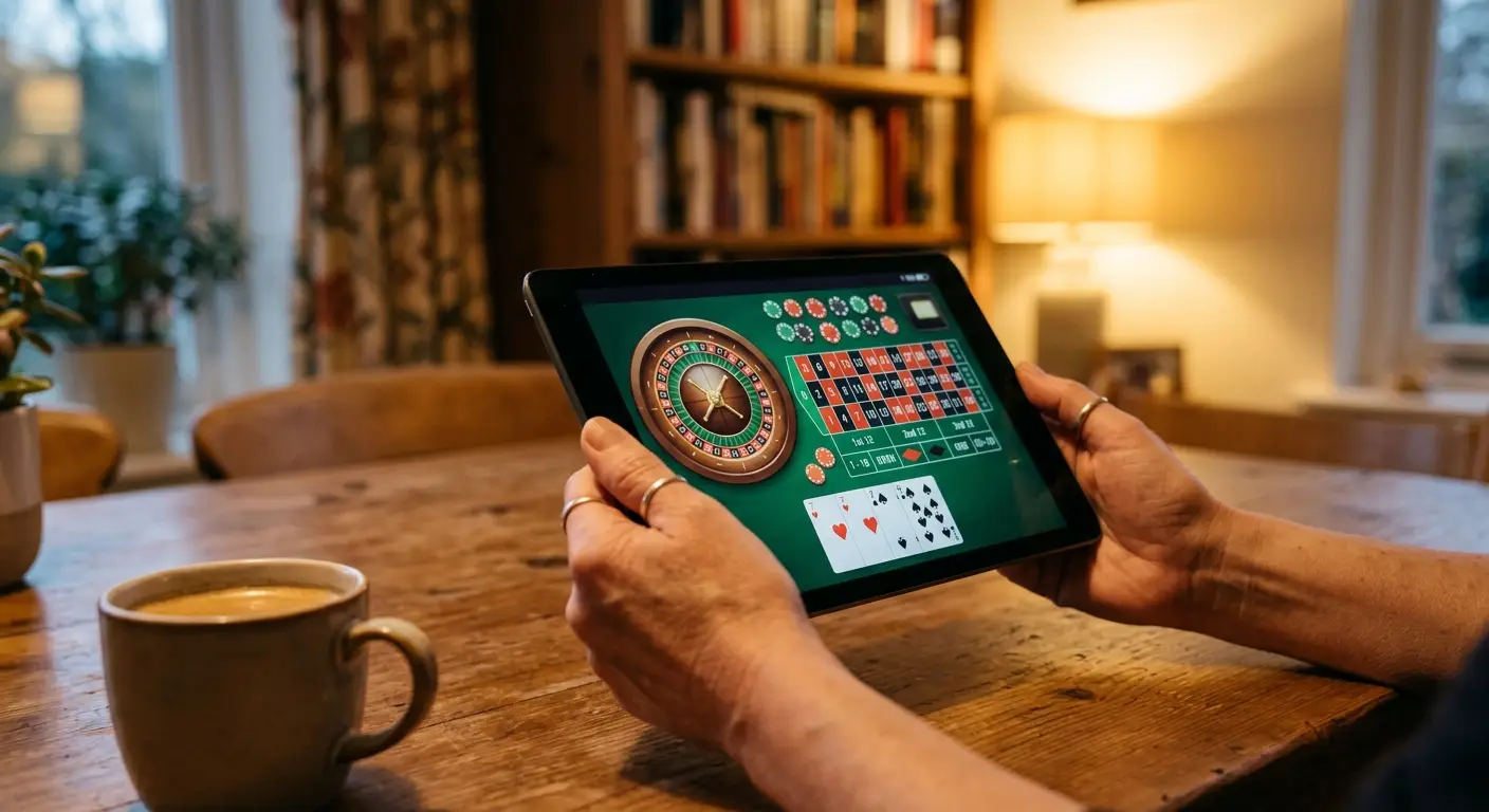 Online gokken zonder Cruks via tablet met roulette en kaartspellen
